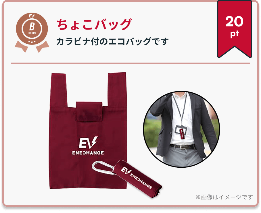 ちょこバッグ カラビナ付のエコバッグです